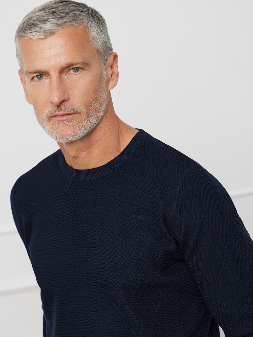 GRANATOWY SWETER MAISON - 5