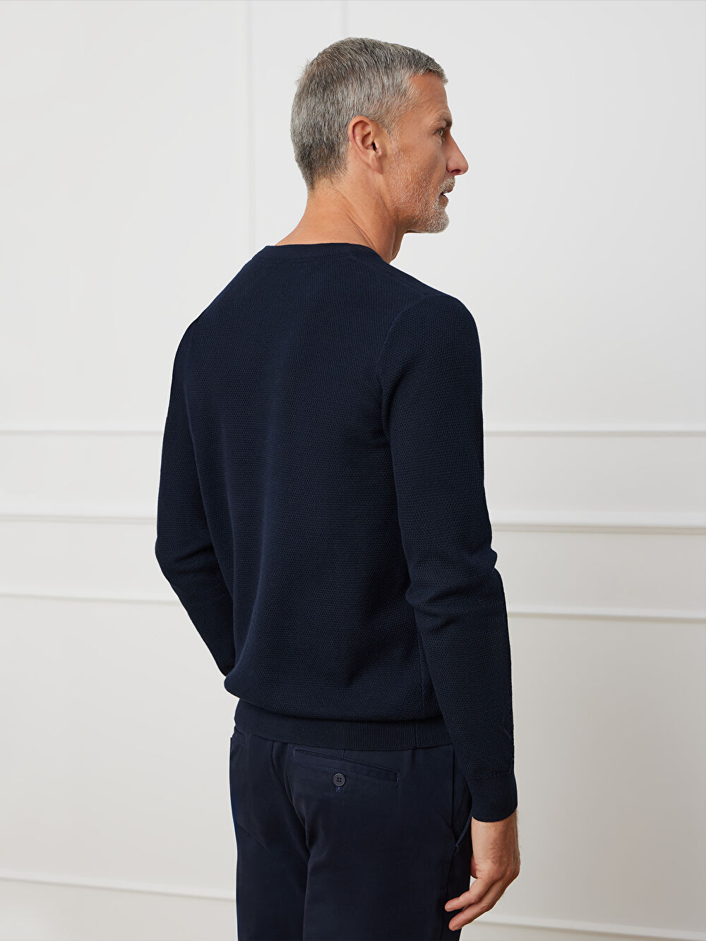GRANATOWY SWETER MAISON - 3