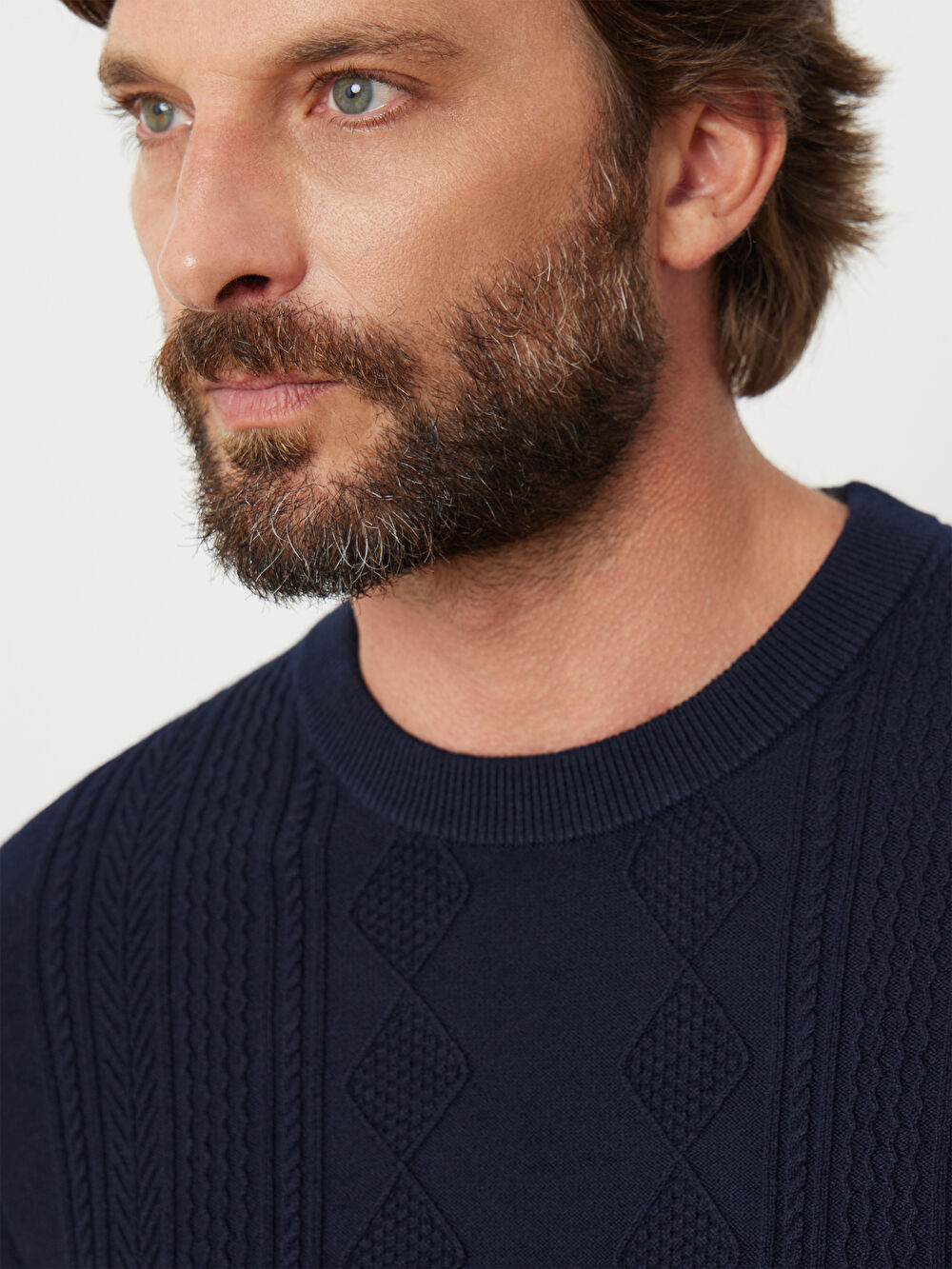 GRANATOWY SWETER ANTON - 4