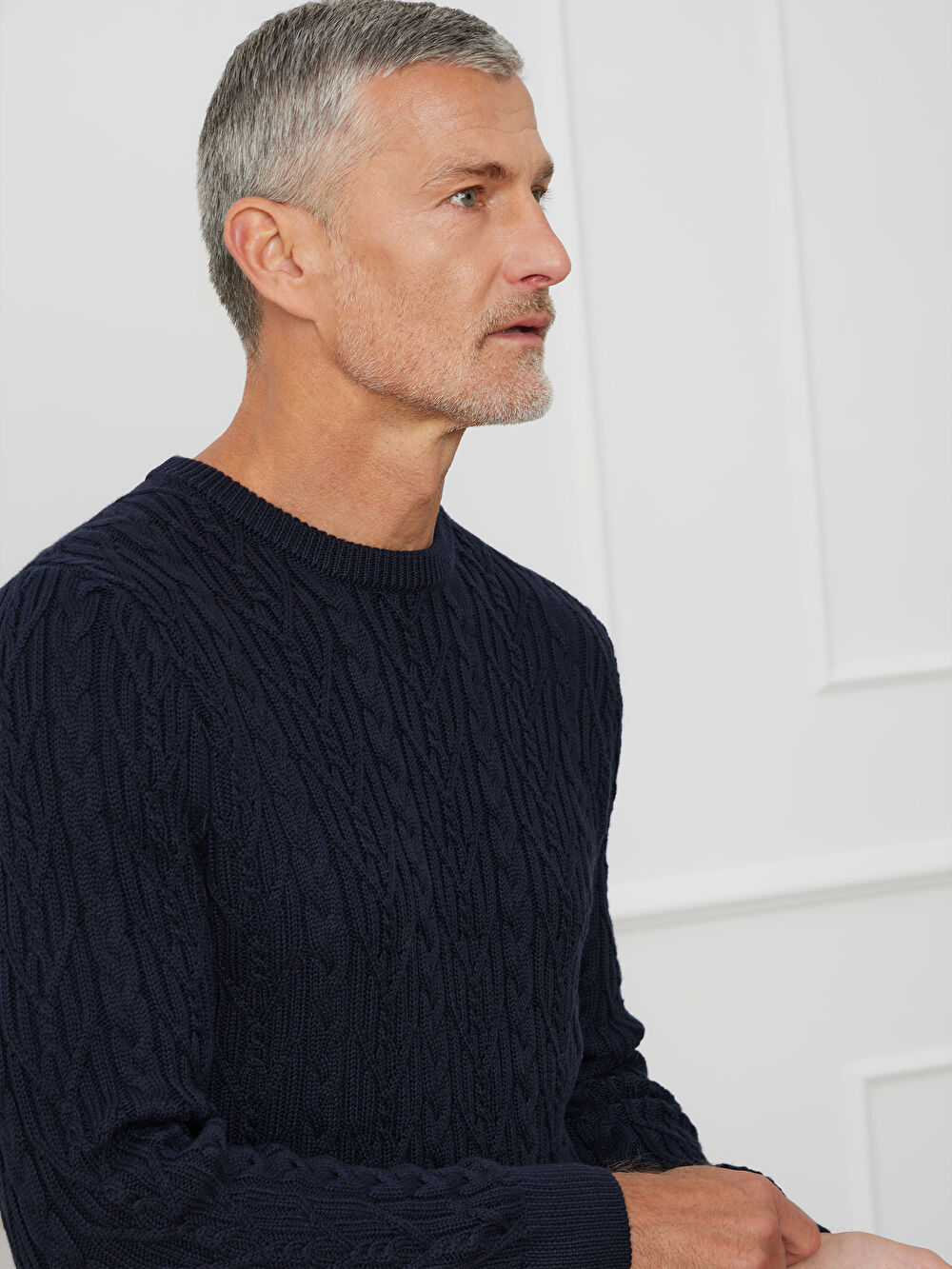 GRANATOWY SWETER ANDREW - 4