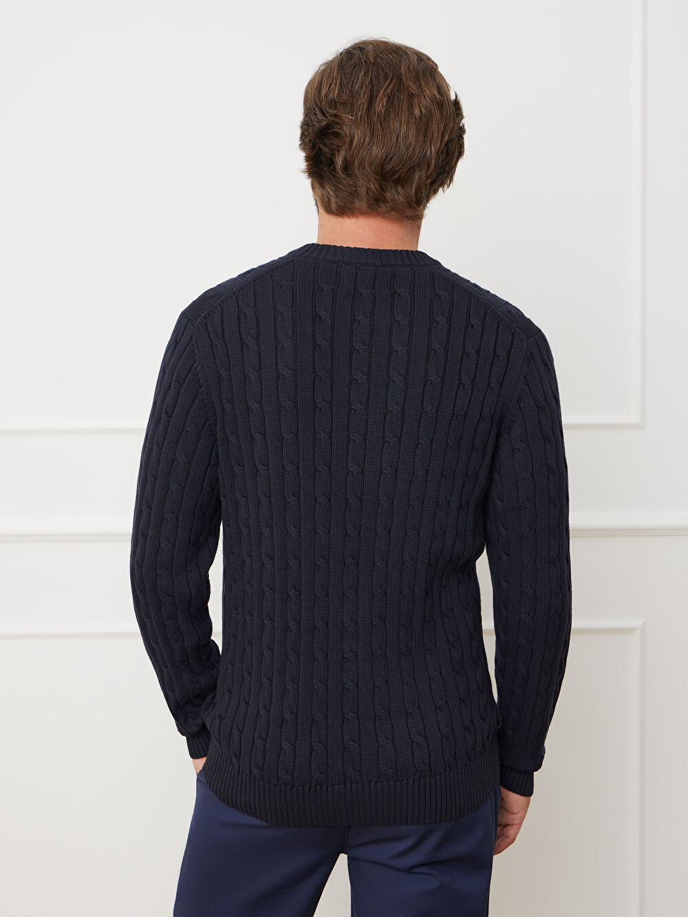 GRANATOWY SWETER CALARO - 3