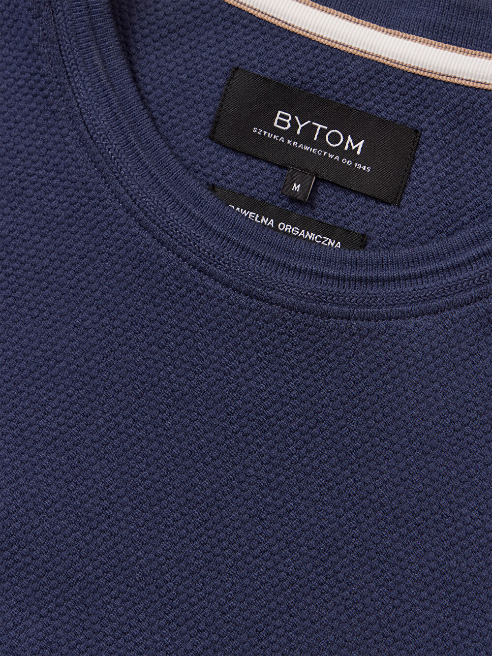GRANATOWY T-SHIRT BELSAY - 7