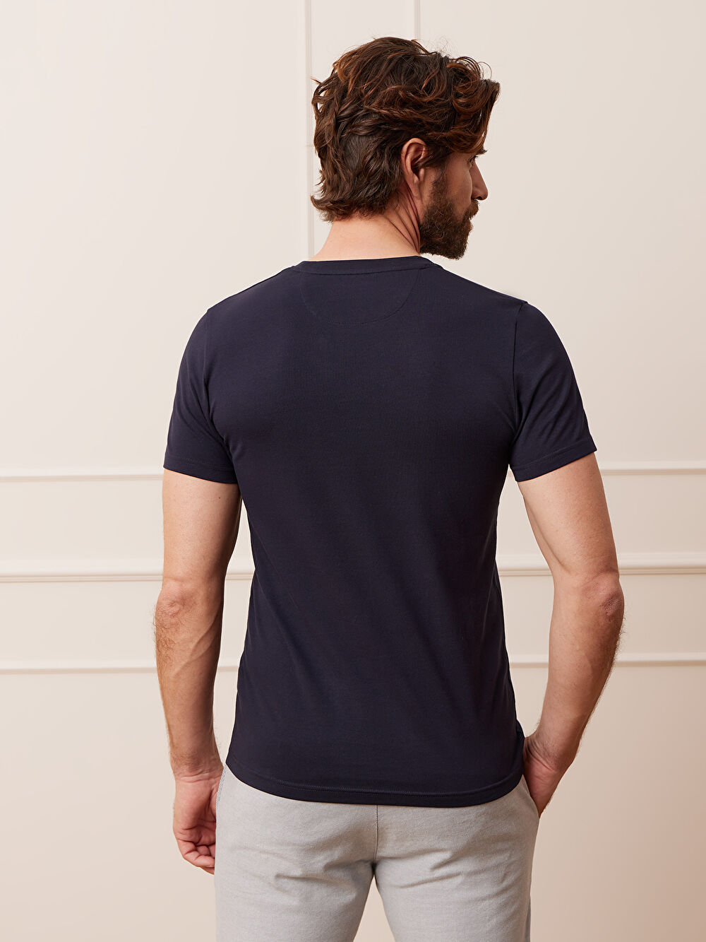 GRANATOWY T-SHIRT NEUK - 6