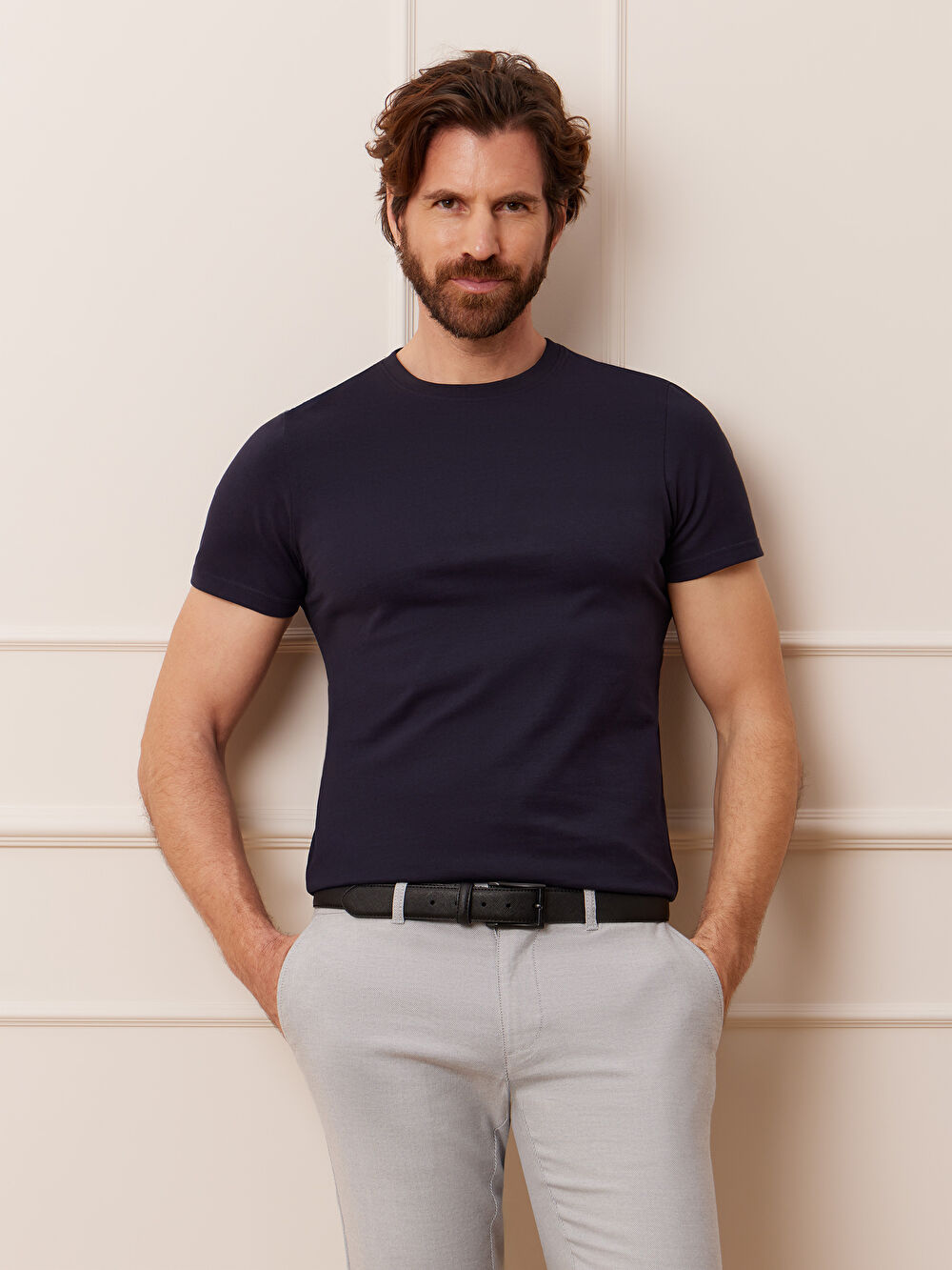 GRANATOWY T-SHIRT NEUK - 7