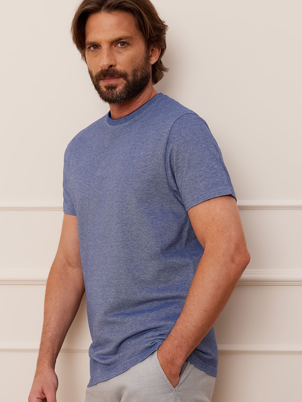 GRANATOWY T-SHIRT CAPERTON - 4