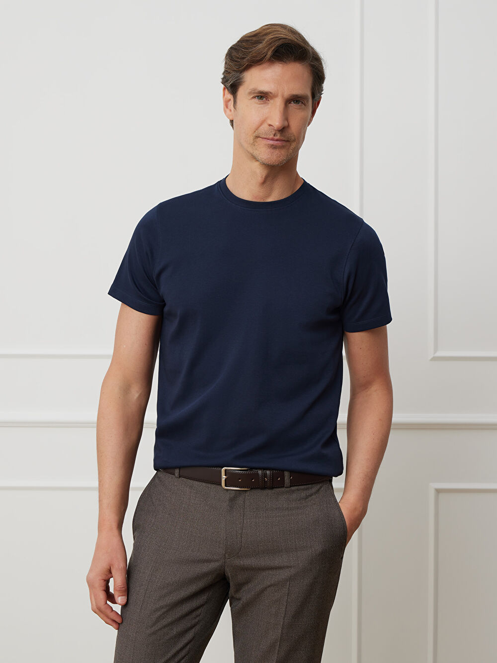 GRANATOWY T-SHIRT TOMSONN