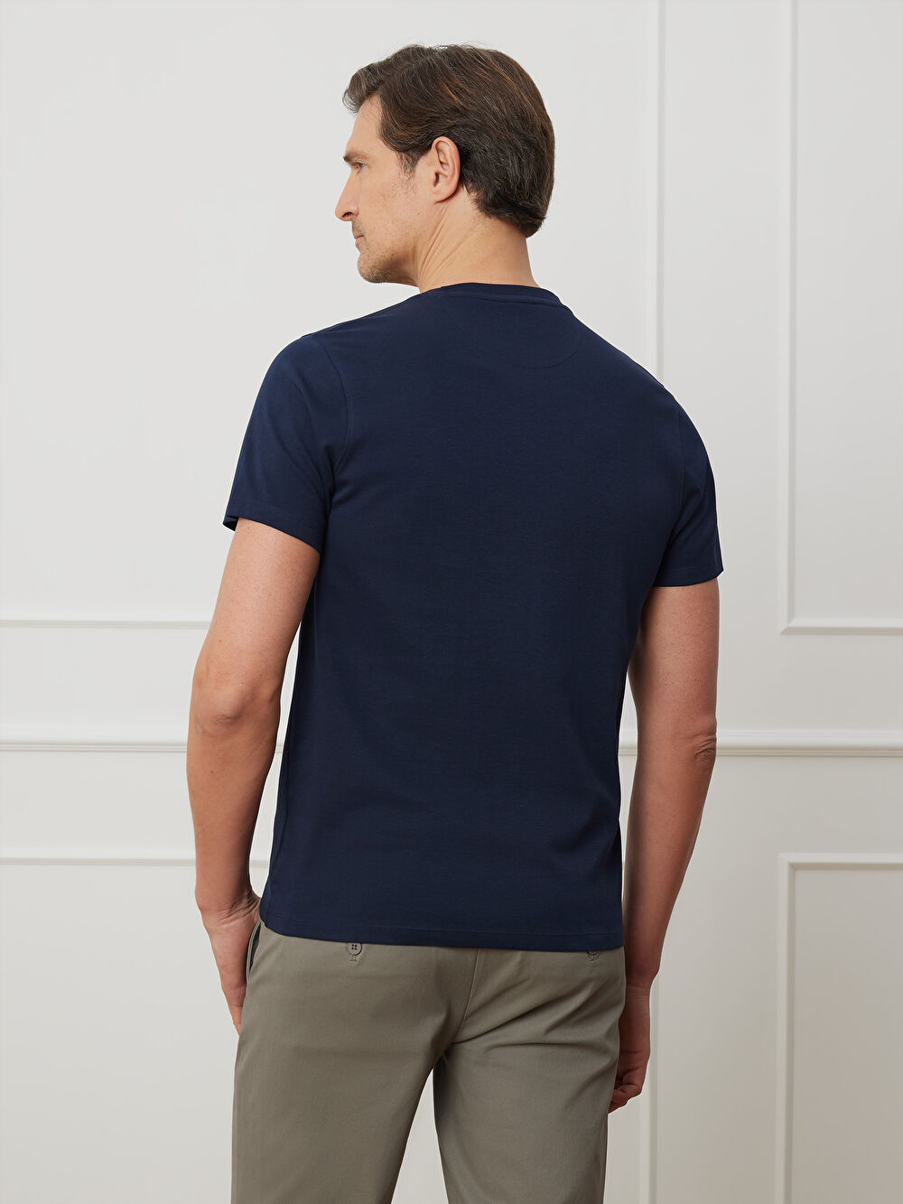 GRANATOWY T-SHIRT BUXLEY - 3