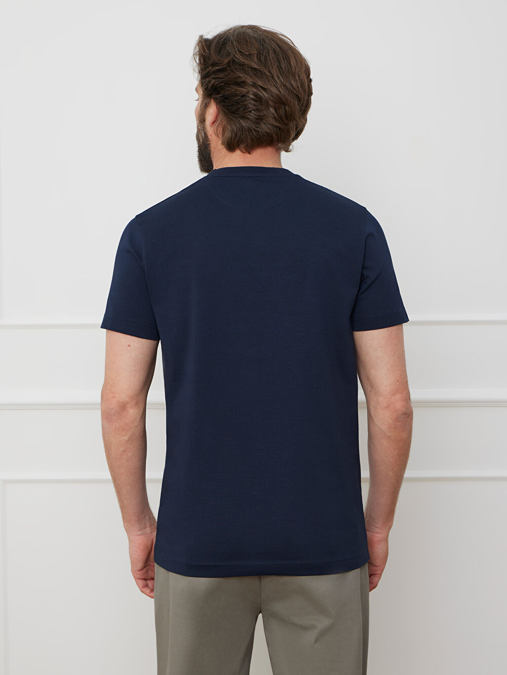 GRANATOWY T-SHIRT GASPANORF - 3