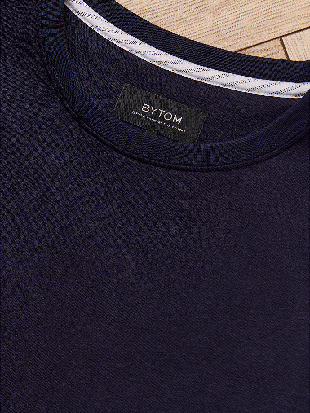 GRANATOWY T-SHIRT DAWLISH DŁUGI RĘKAW - 3