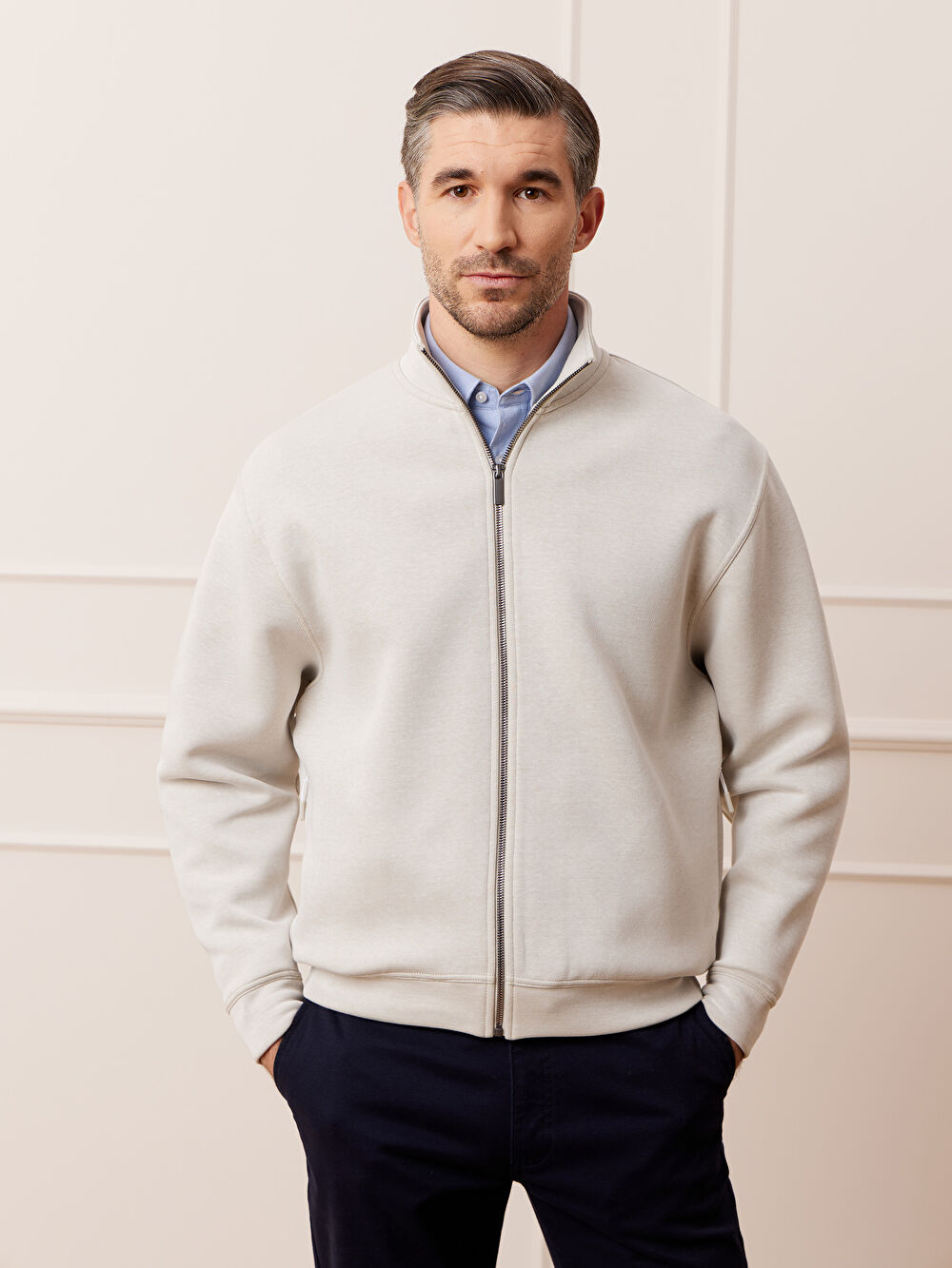 BEŻOWA BLUZA WINASTION - 4