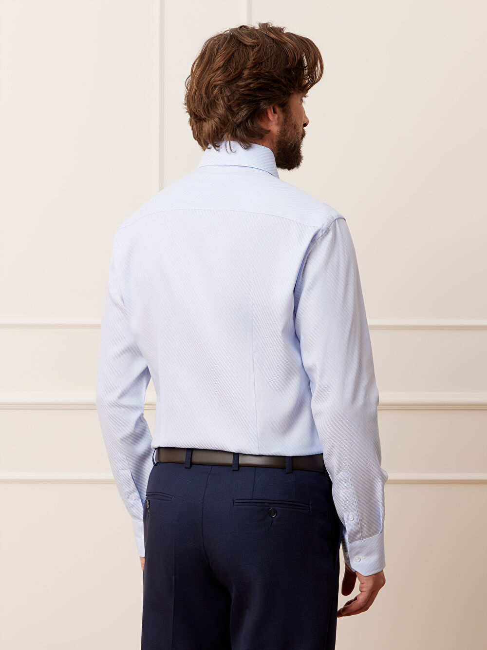 NIEBIESKA KOSZULA WINDSOR DŁUGI RĘKAW - 5