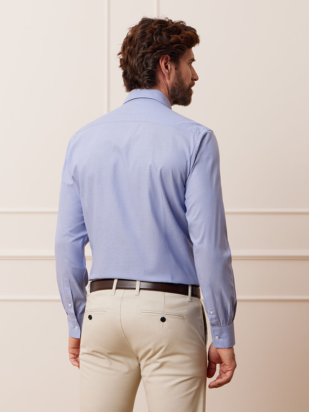 NIEBIESKA KOSZULA CAPRI DŁUGI RĘKAW - 4