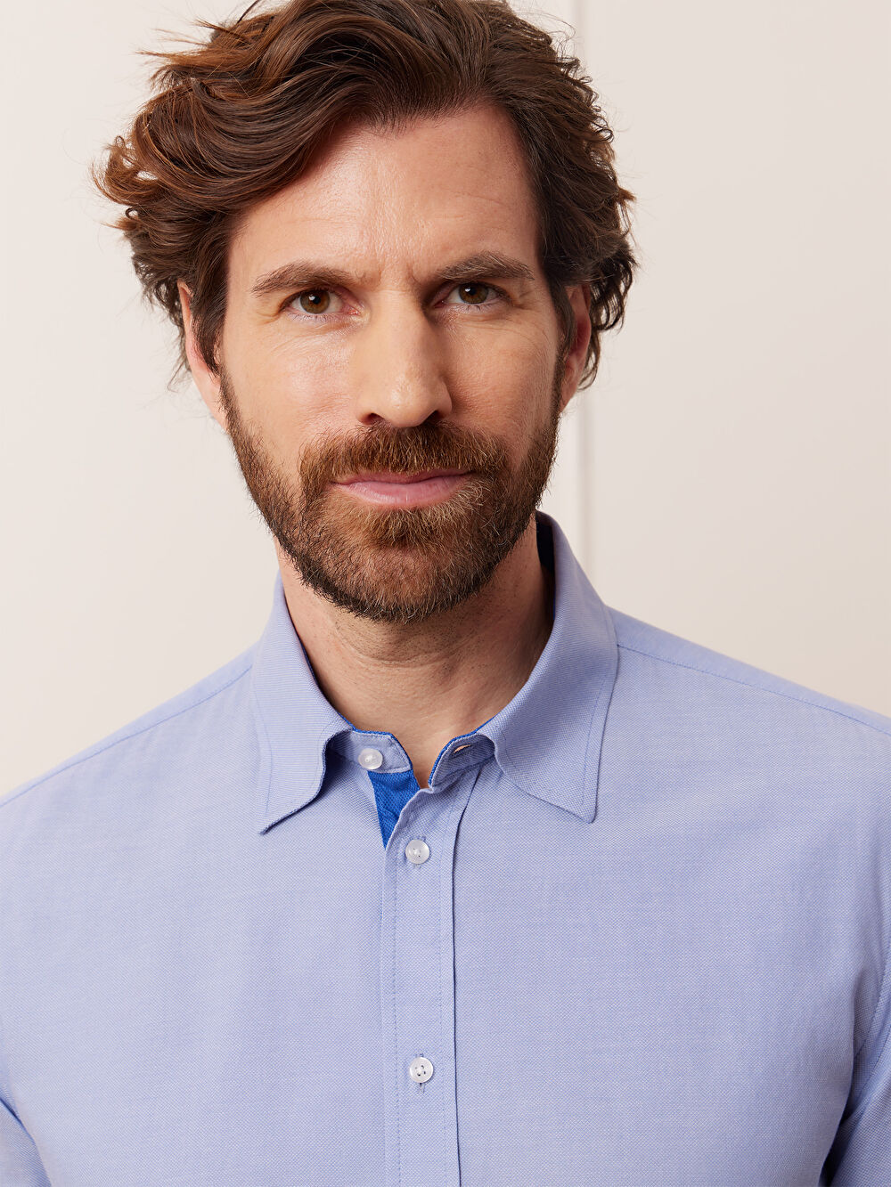 NIEBIESKA KOSZULA CAPRI DŁUGI RĘKAW - 5