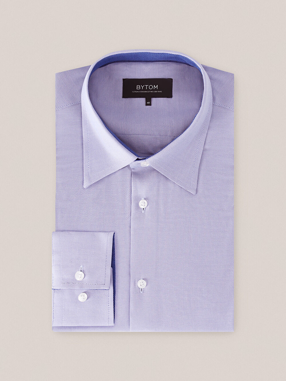 NIEBIESKA KOSZULA CAPRI DŁUGI RĘKAW - 2