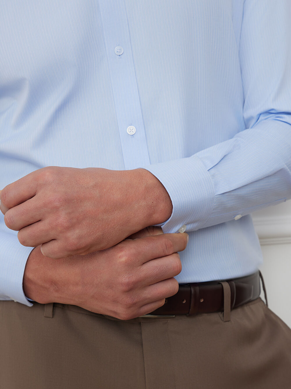 NIEBIESKA KOSZULA WINDSOR DŁUGI RĘKAW - 5