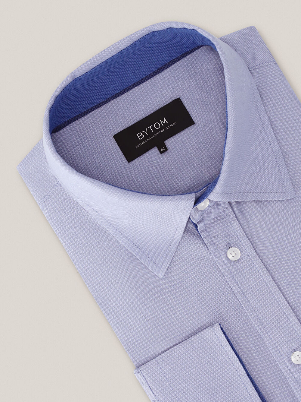 NIEBIESKA KOSZULA CAPRI DŁUGI RĘKAW - 3