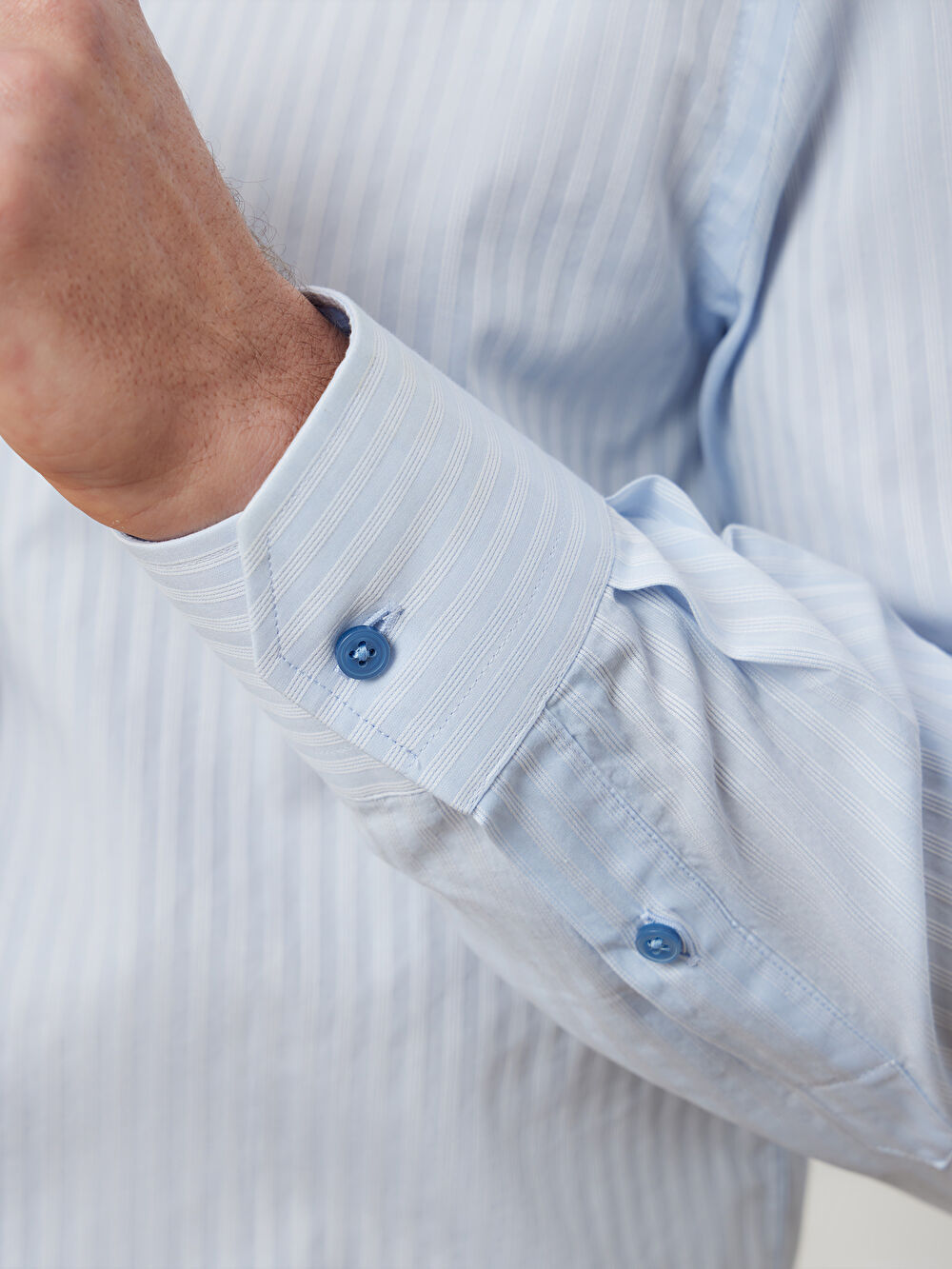 NIEBIESKA KOSZULA WINDSOR DŁUGI RĘKAW - 5