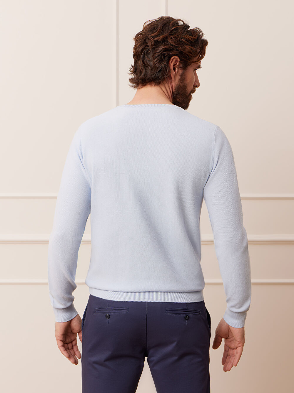 NIEBIESKI SWETER DONEGAL - 7