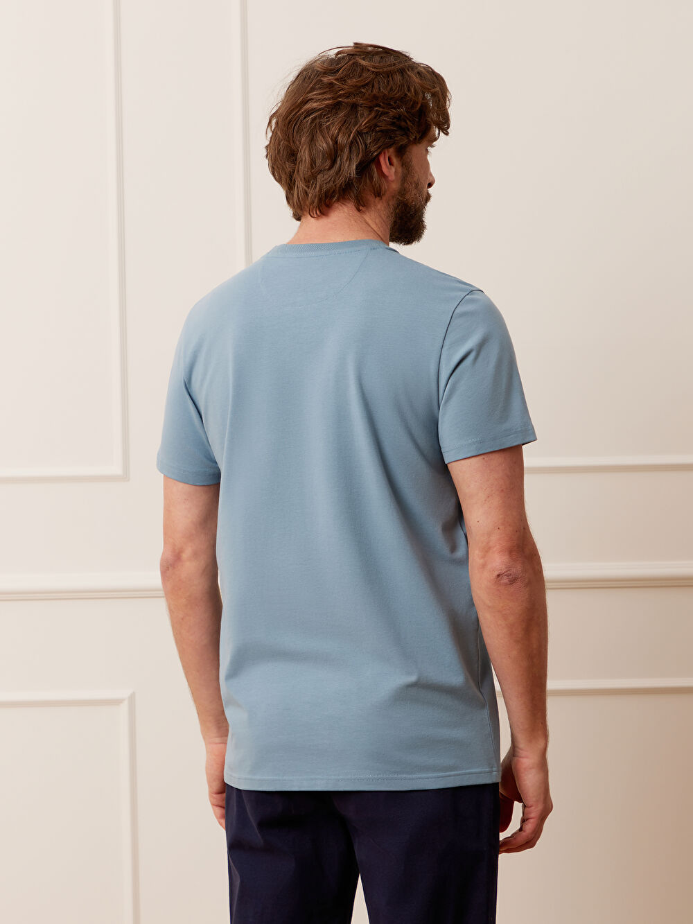 NIEBIESKI T-SHIRT BELSAY - 6