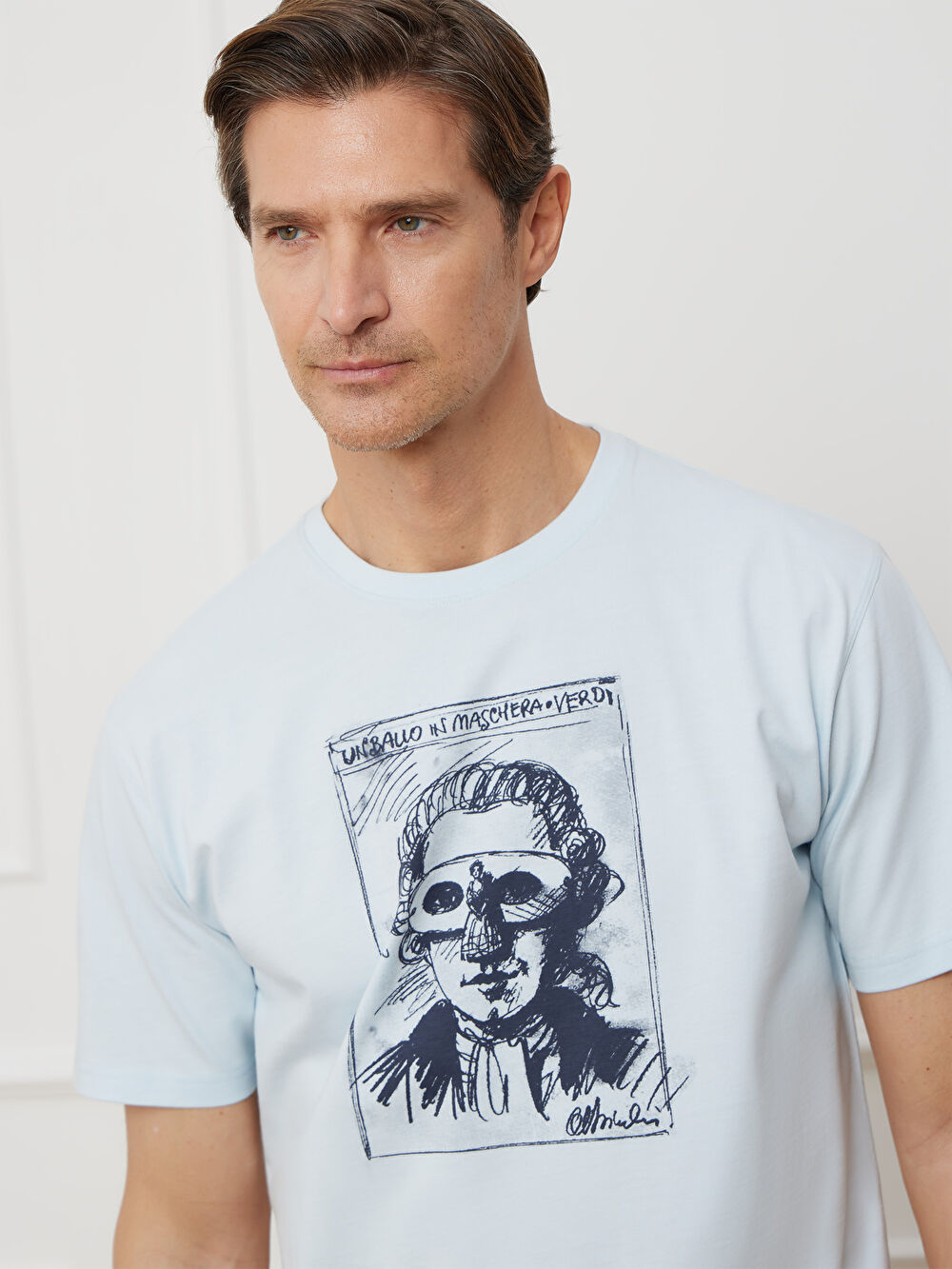 NIEBIESKI T-SHIRT OLBIŃSKI - 5