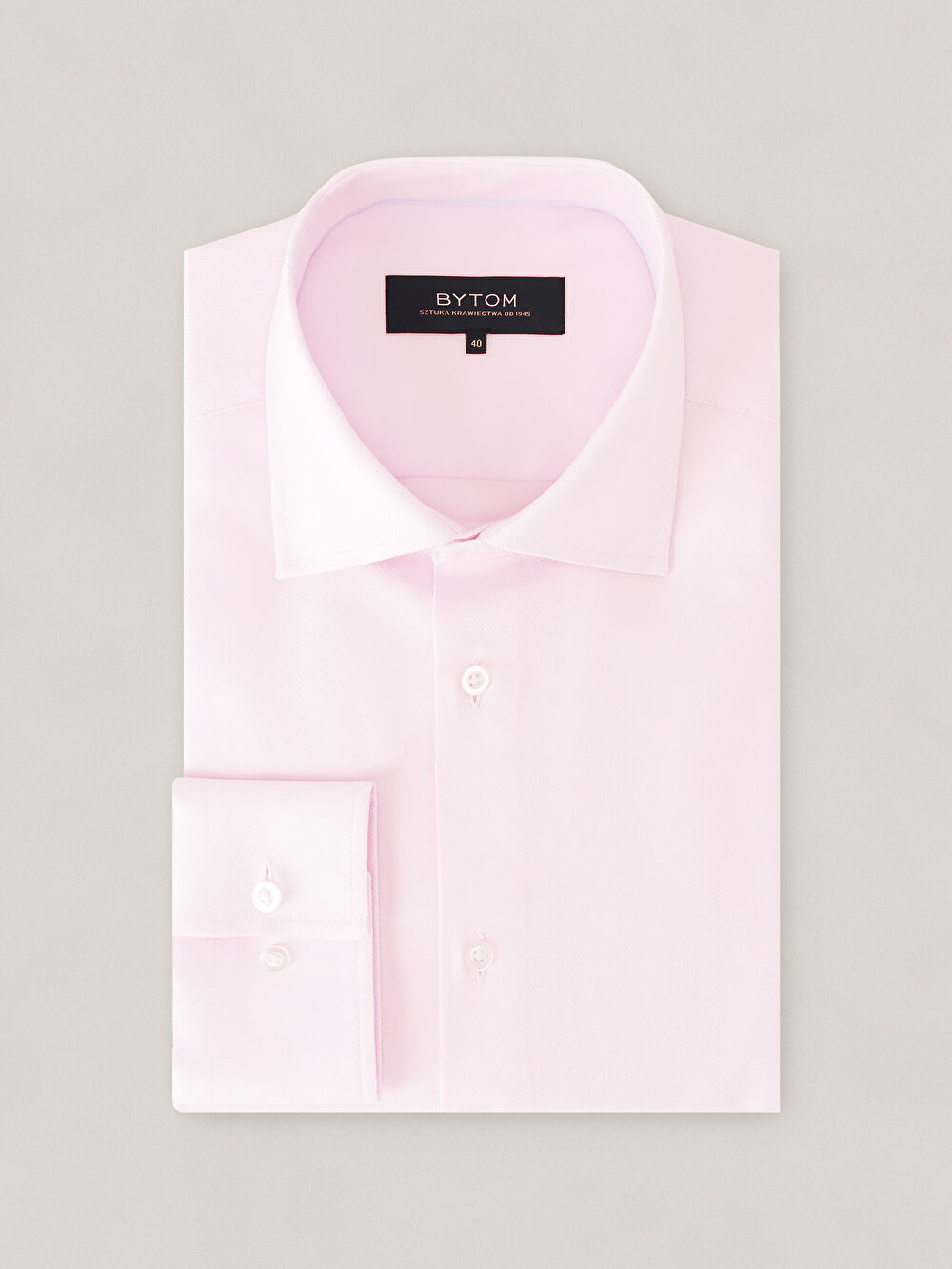 RÓŻOWA KOSZULA BRAGA DŁUGI RĘKAW - 2