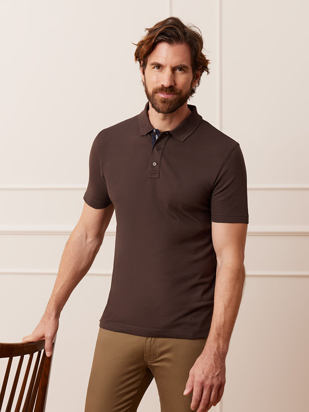 KAMELOWE KLASYCZNE POLO RAMSEY - 6