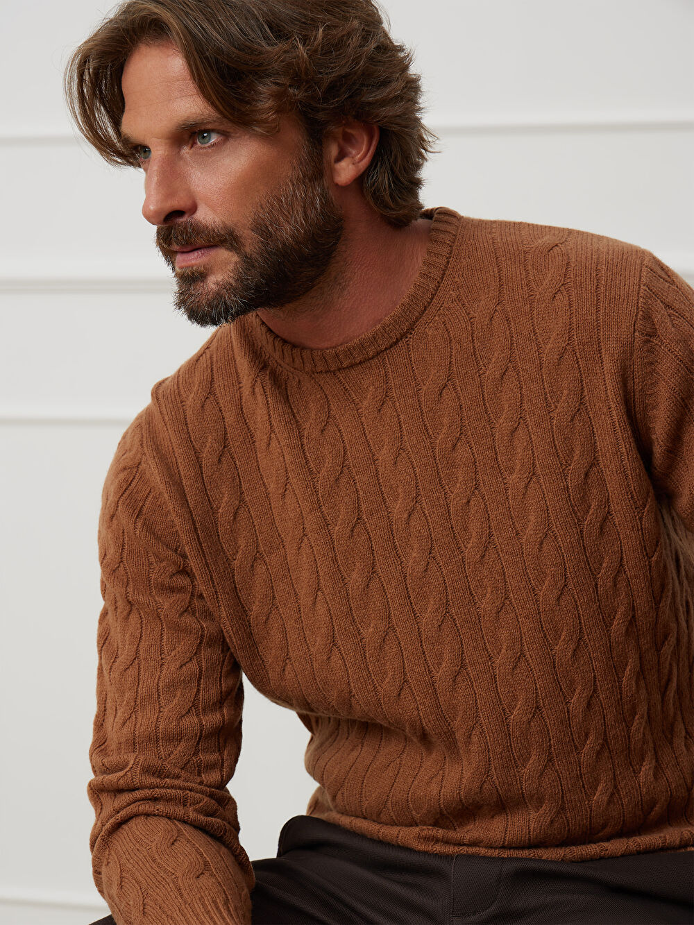 KAMELOWY SWETER FLINTON - 5