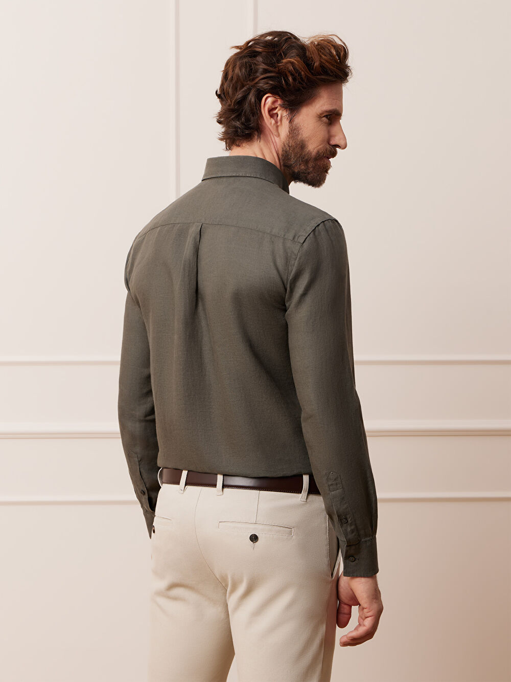 KOSZULA KHAKI CAPRI DŁUGI RĘKAW - 4