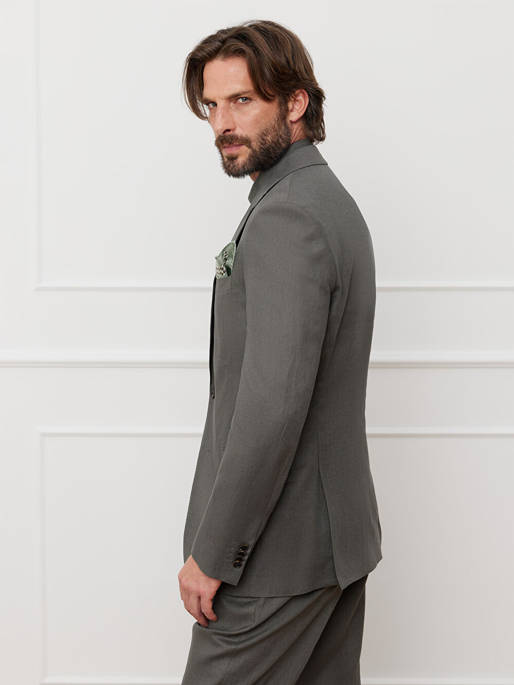 MARYNARKA KHAKI TURYN DO GARNITURU - MIKSUJ I ŁĄCZ - 4