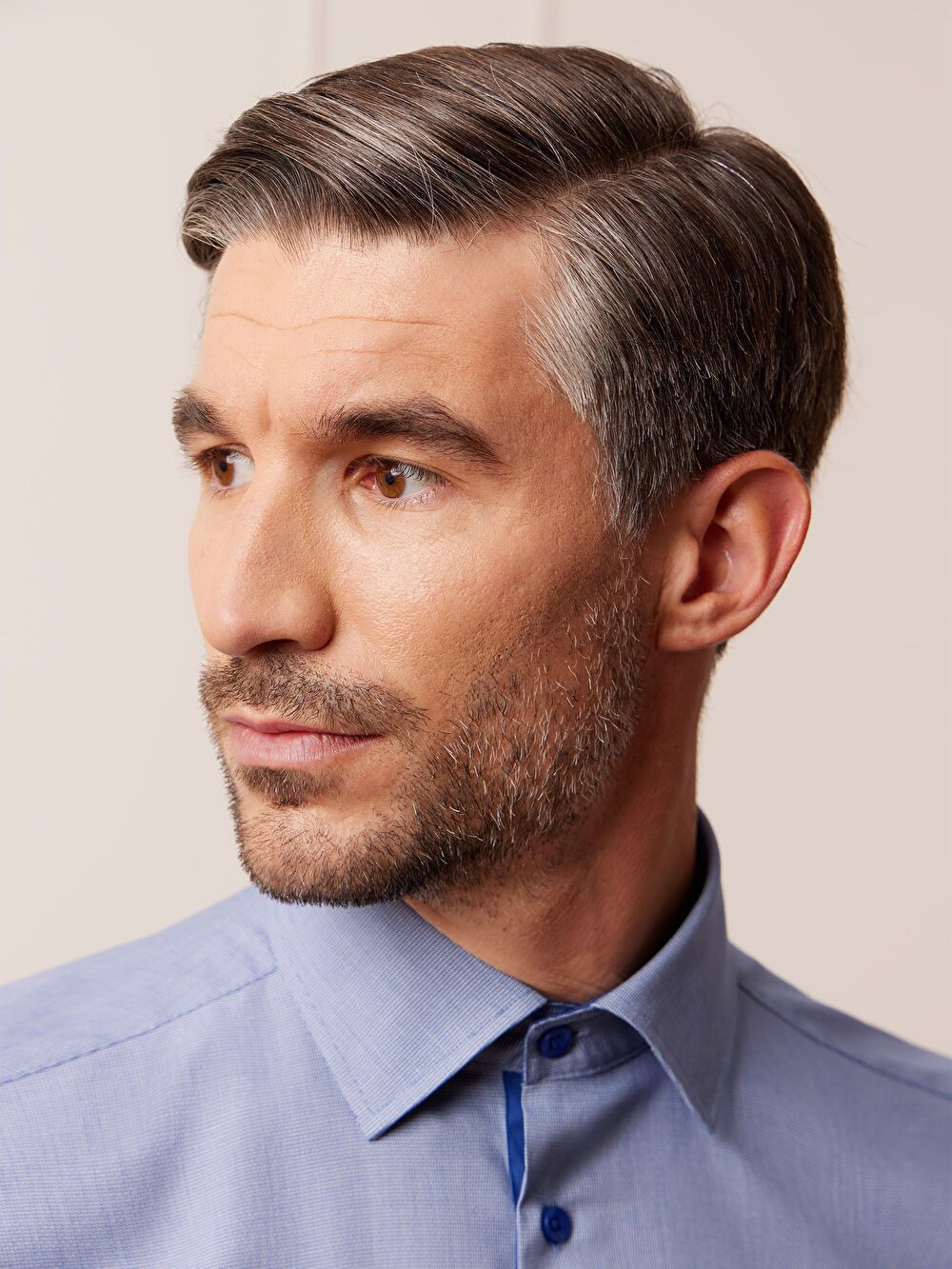 NIEBIESKA KOSZULA ROMA DŁUGI RĘKAW - 4