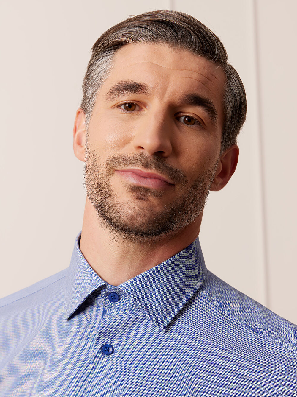 NIEBIESKA KOSZULA ROMA DŁUGI RĘKAW - 5