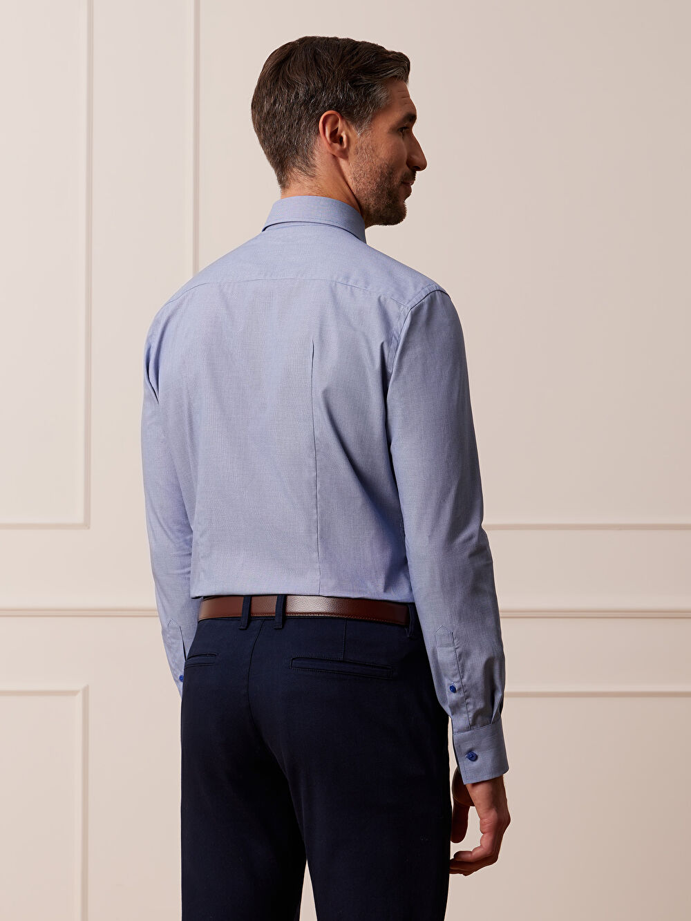 NIEBIESKA KOSZULA ROMA DŁUGI RĘKAW - 6