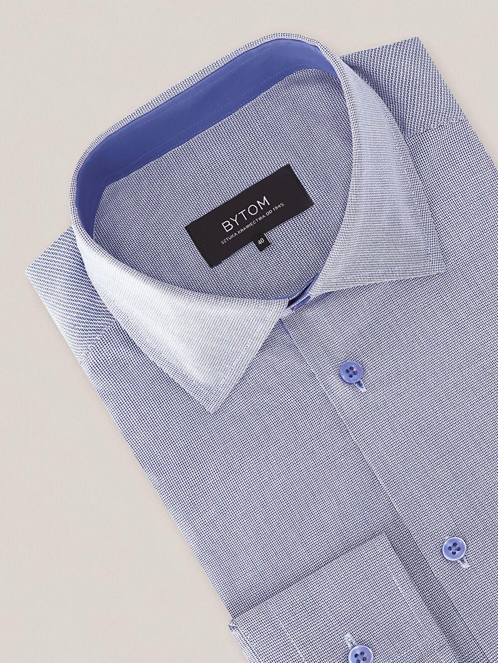 NIEBIESKA KOSZULA ROMA DŁUGI RĘKAW - 3