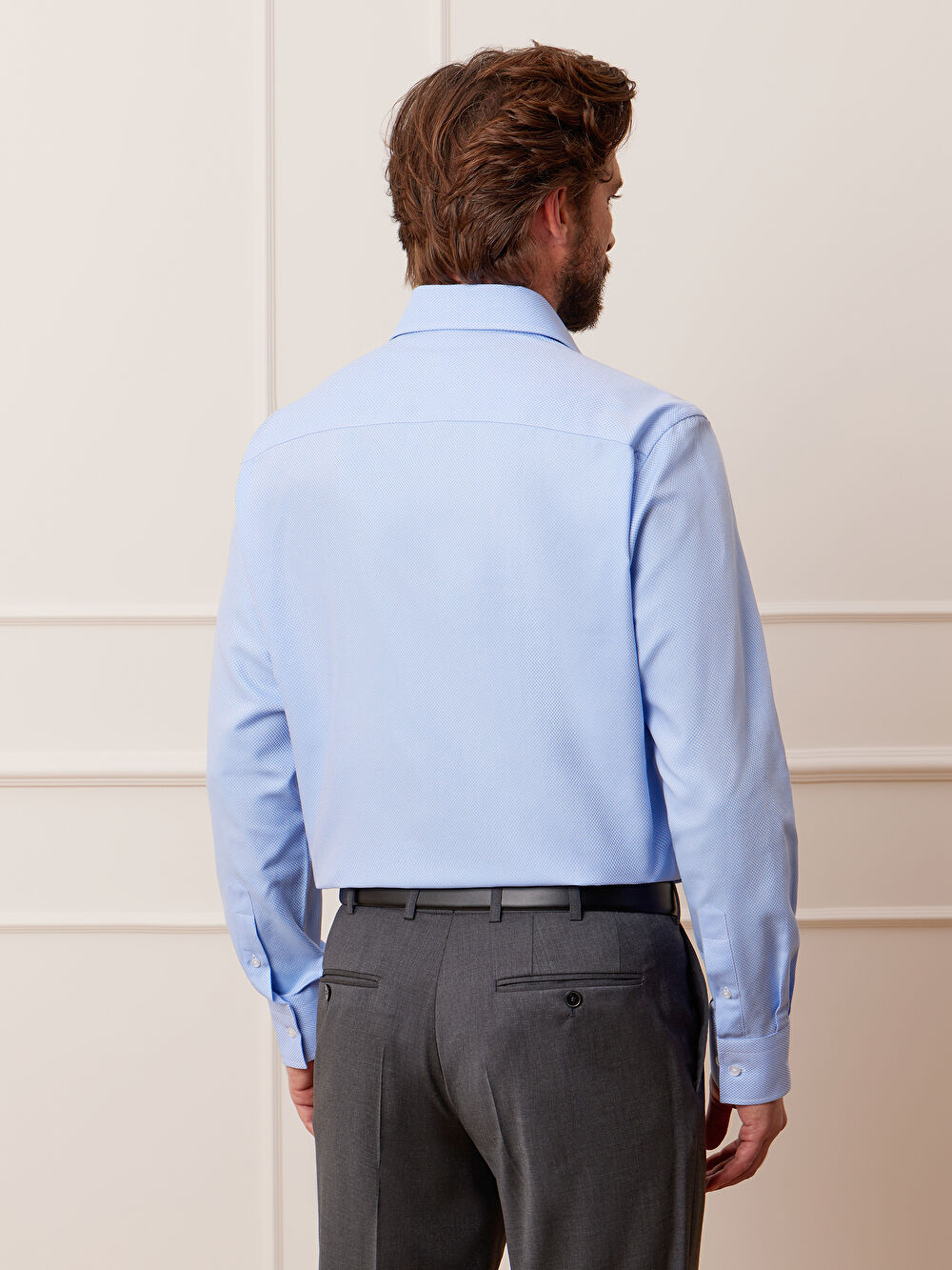 NIEBIESKA KOSZULA ROMA DŁUGI RĘKAW - 4