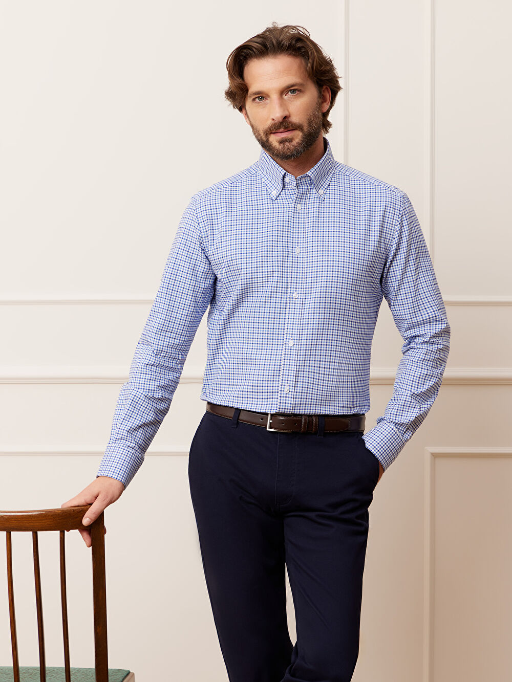 NIEBIESKA KOSZULA MALMO DŁUGI RĘKAW - 5