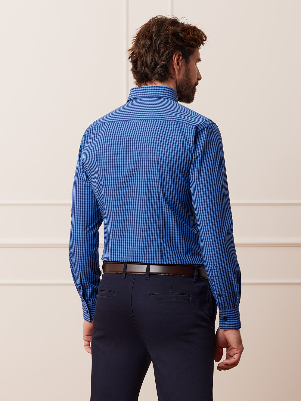 GRANATOWA KOSZULA CAPRI DŁUGI RĘKAW - 4