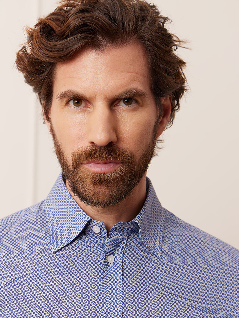 NIEBIESKA KOSZULA CAPRI DŁUGI RĘKAW - 5