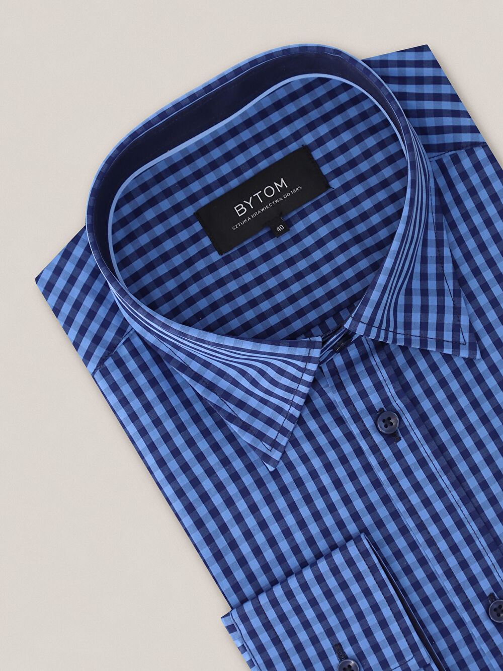 GRANATOWA KOSZULA CAPRI DŁUGI RĘKAW - 3