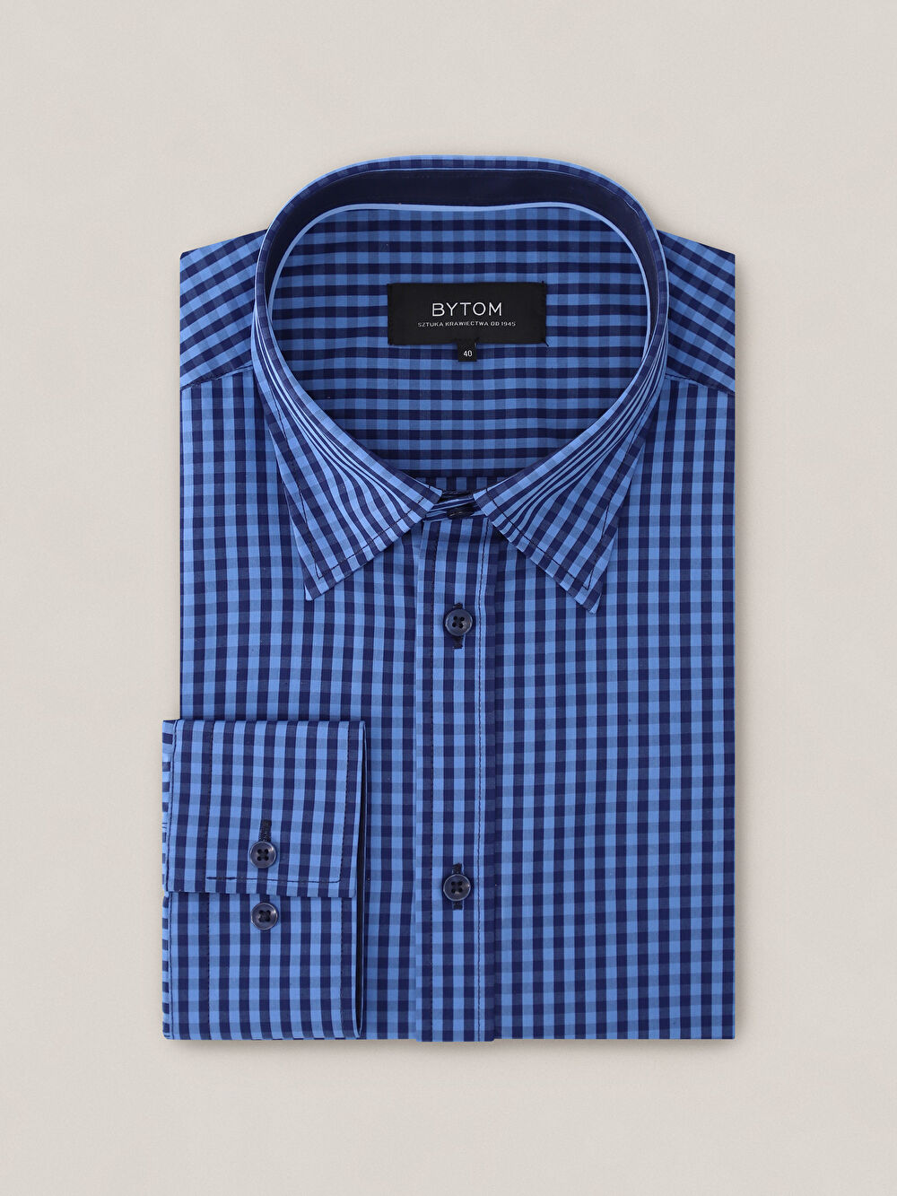 GRANATOWA KOSZULA CAPRI DŁUGI RĘKAW - 2