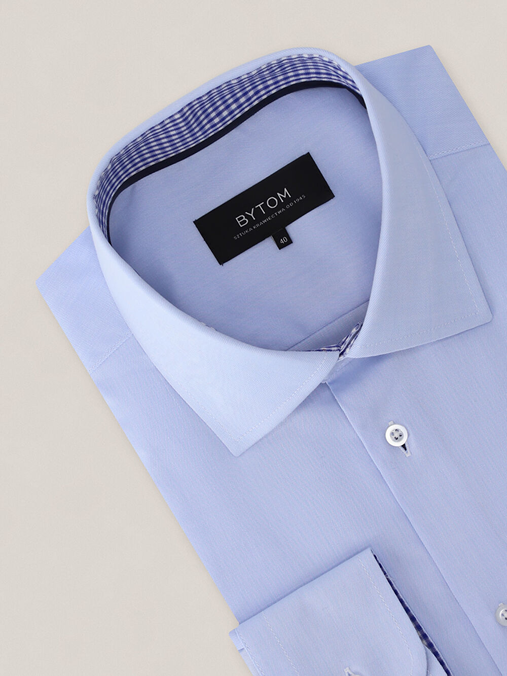 NIEBIESKA KOSZULA ROMA DŁUGI RĘKAW - 2