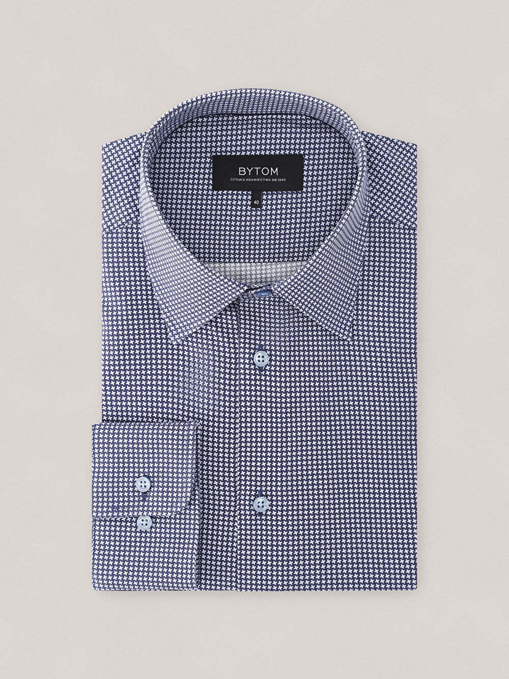 NIEBIESKA KOSZULA HAGA DŁUGI RĘKAW - 2