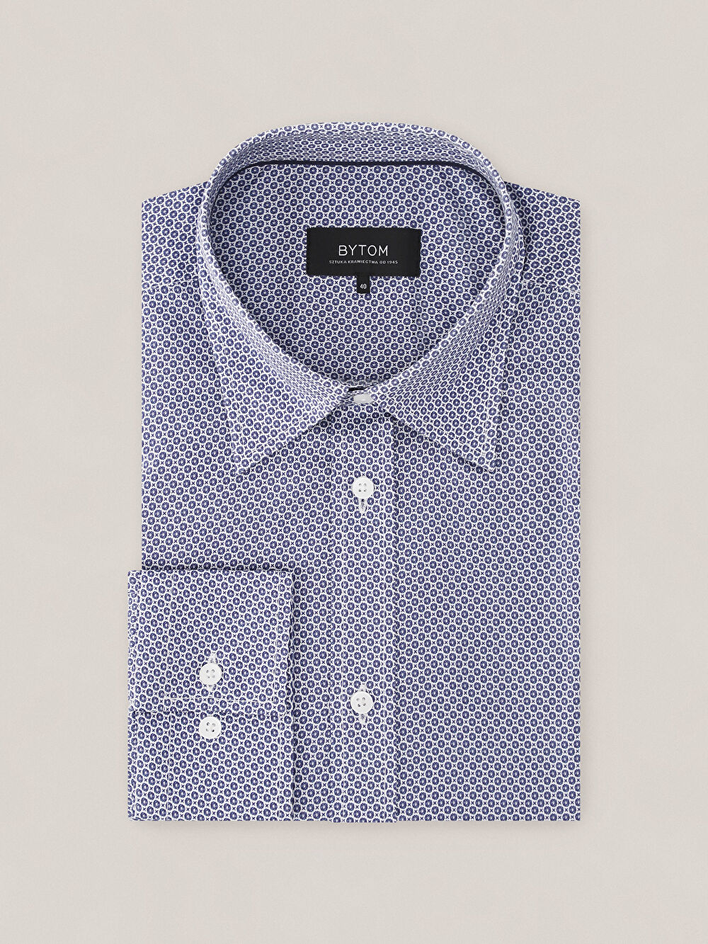 NIEBIESKA KOSZULA CAPRI DŁUGI RĘKAW - 2