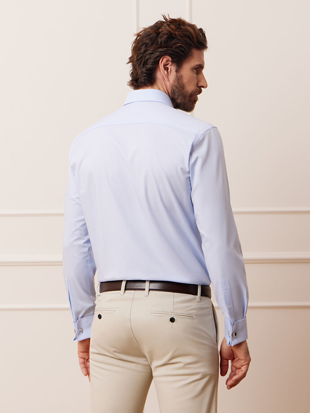 NIEBIESKA KOSZULA ROMA DŁUGI RĘKAW - 5