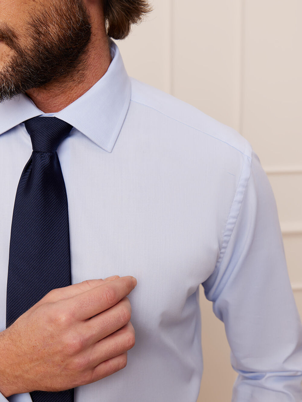 NIEBIESKA KOSZULA ROMA DŁUGI RĘKAW - 6