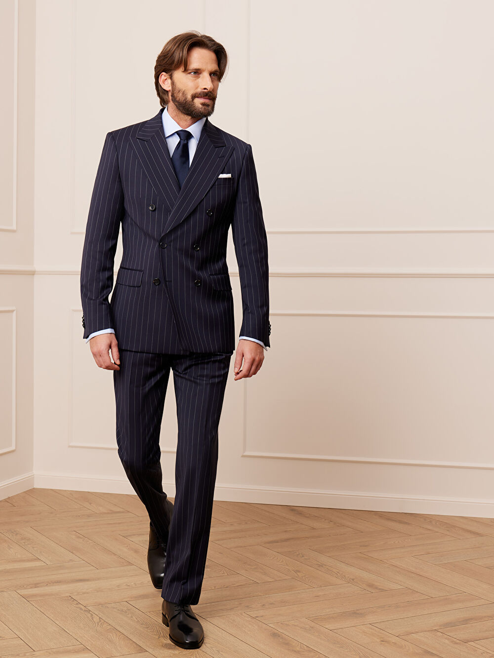 NIEBIESKA KOSZULA ROMA DŁUGI RĘKAW - 7