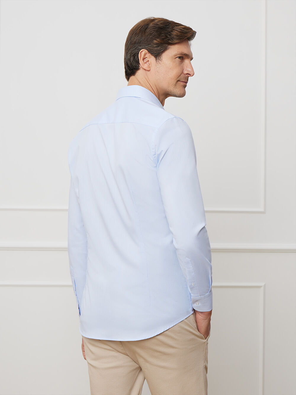 NIEBIESKA KOSZULA ROMA DŁUGI RĘKAW - 5