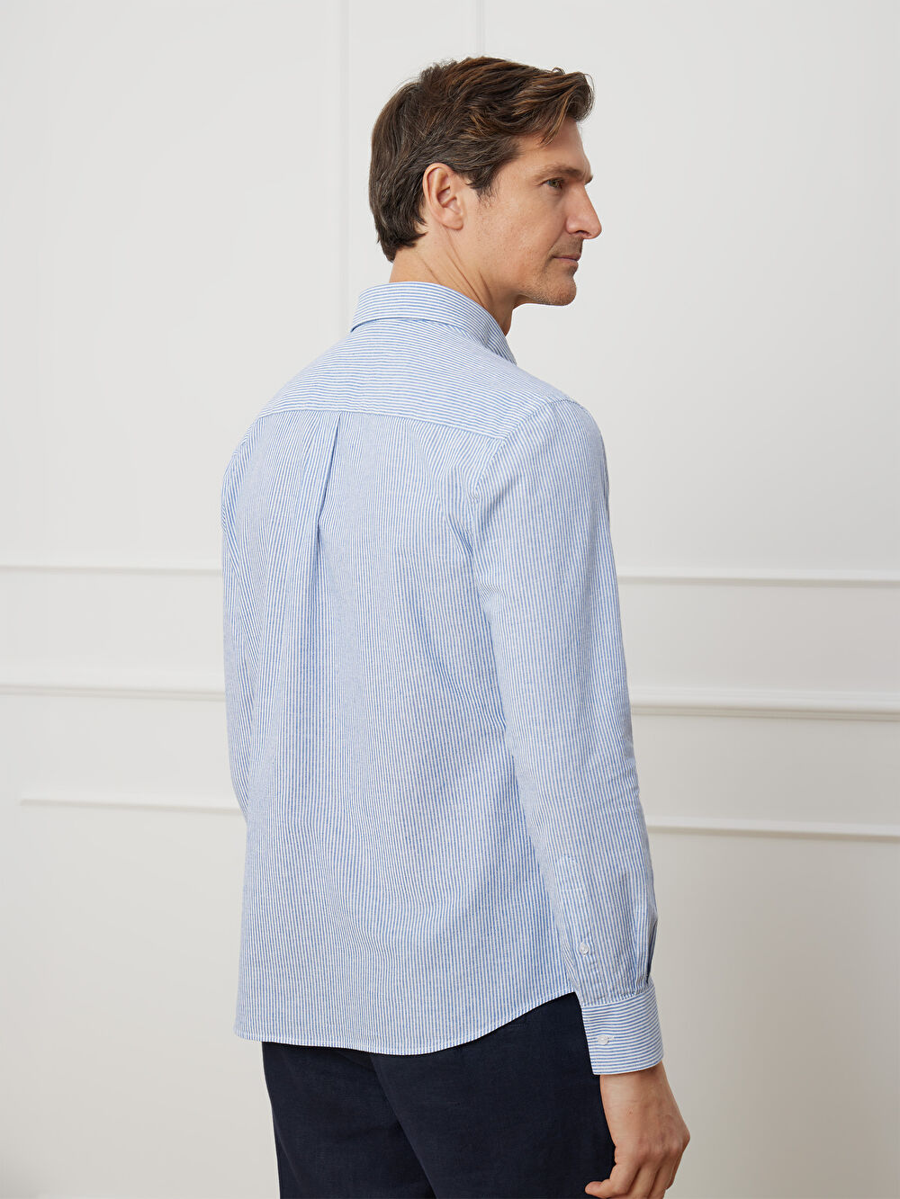 NIEBIESKA KOSZULA MALMO DŁUGI RĘKAW - 4