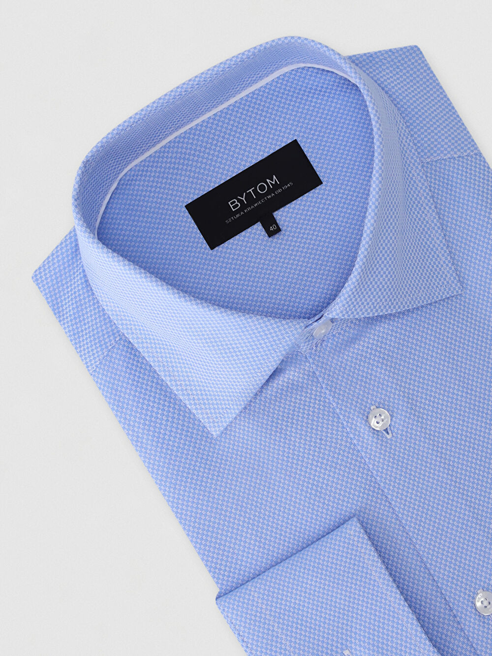 NIEBIESKA KOSZULA ROMA DŁUGI RĘKAW - 3