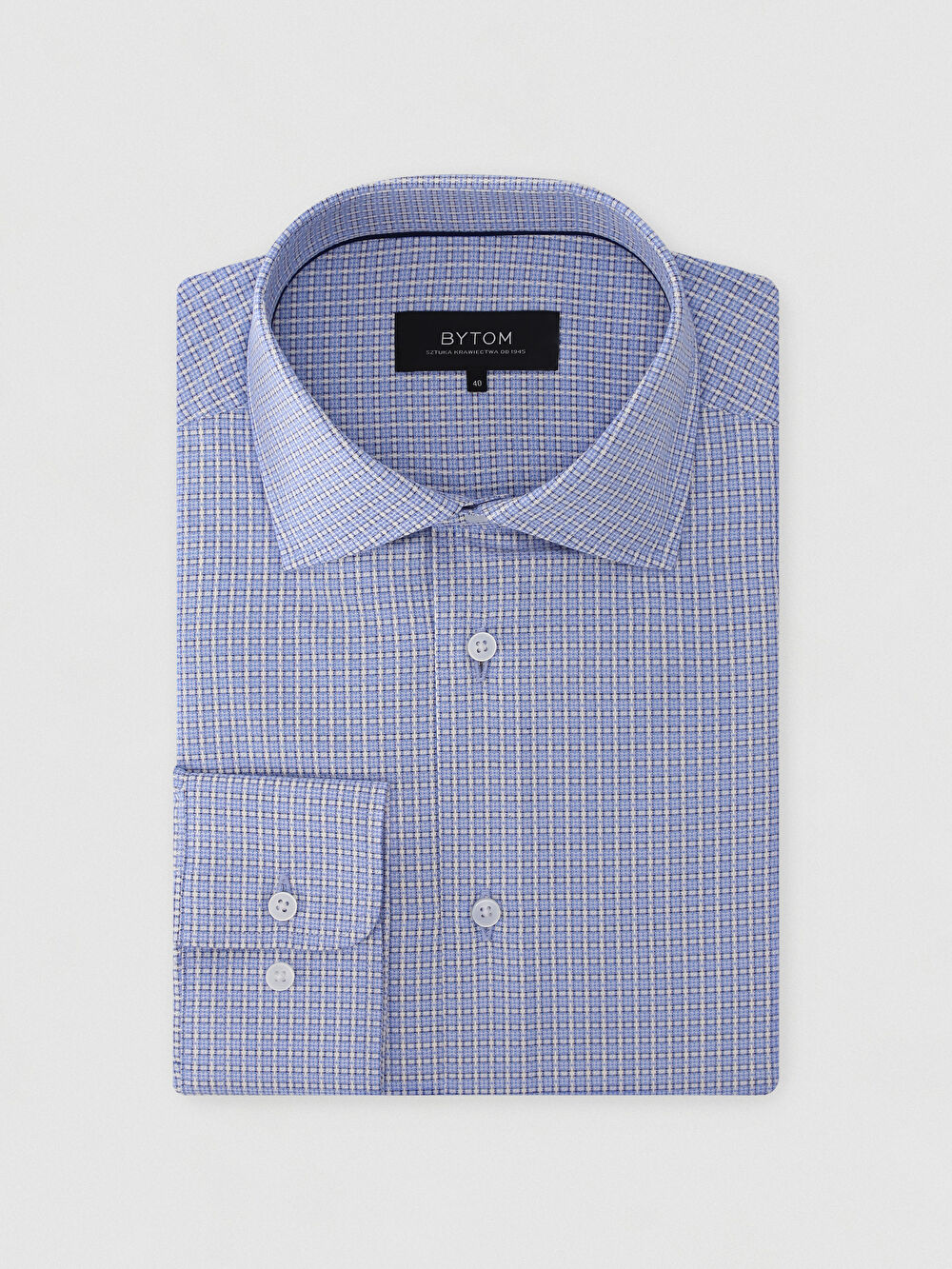 NIEBIESKA KOSZULA BRAGA DŁUGI RĘKAW - 2