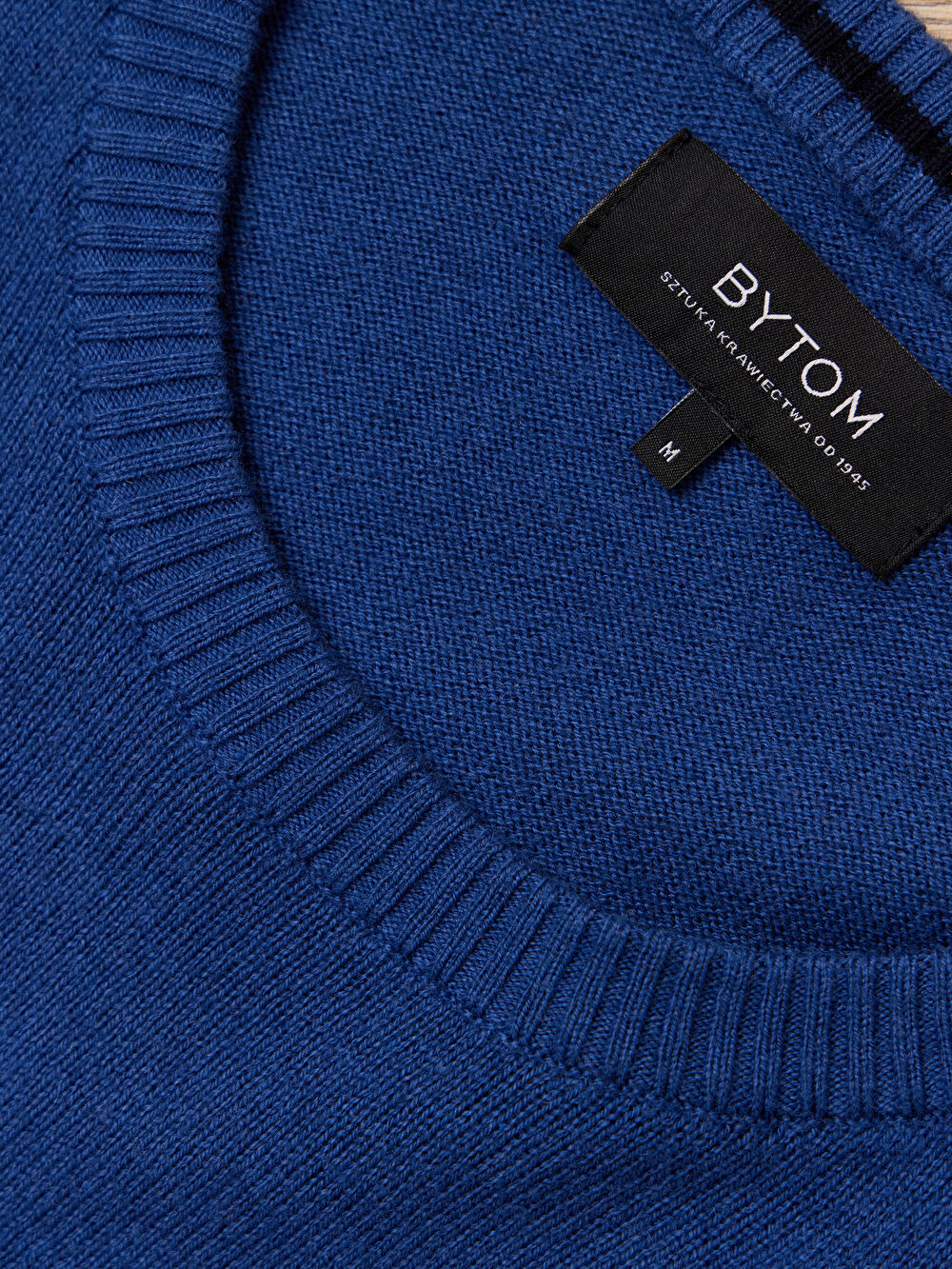 NIEBIESKI SWETER DONCASTER - 3